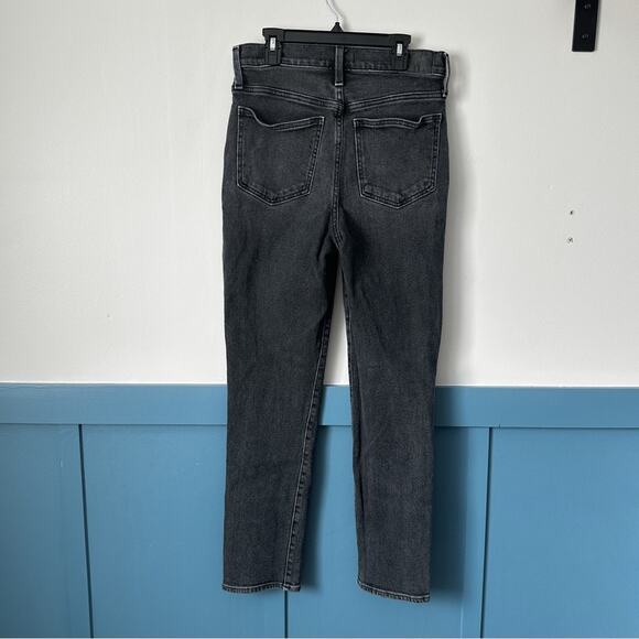 Madewell Perfect Vintage Jeans SIZE 27 Lunar Wash Black High Rise - Picture 3 of 6